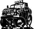 Cartoon jeep Royalty Free Stock Photo