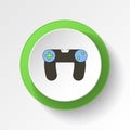cartoon joystick toy colored button icon. Signs and symbols can be used for web, logo, mobile app, UI, UX Royalty Free Stock Photo