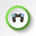 cartoon joystick toy colored button icon. Signs and symbols can be used for web, logo, mobile app, UI, UX