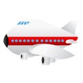 Cartoon Jumbo Jet Airplane