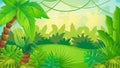 Cartoon Jungle Game Background
