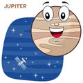 Cartoon Jupiter Planet Character