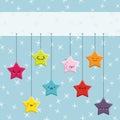 Cartoon Kawaii Hanging Stars