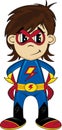 Cartoon Kid Superhero Royalty Free Stock Photo