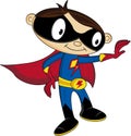 Cartoon Kid Superhero Royalty Free Stock Photo