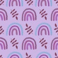 Cartoon kids seamless rainbow pattern for wrapping paper and fabrics and fashion textiles and festive accessories