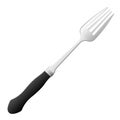 Cartoon kitchenware cultery stainless fork gray gradient color