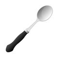 Cartoon kitchenware cultery stainless spoon gray gradient color