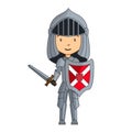 Cartoon knight character