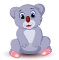 Cartoon koala sitting