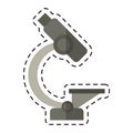 Cartoon laboratory microscope equipment icon