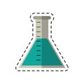 Cartoon laboratory test tube chemistry