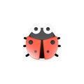 Cartoon ladybug icon