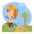 Cartoon Land Surveyor