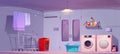 Cartoon laundry room interior design