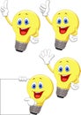 Cartoon light bulb Royalty Free Stock Photo