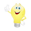 Cartoon light bulb