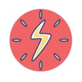 Cartoon Lighting Icon Emoji Illustration Isolated