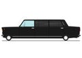 Cartoon limousine Royalty Free Stock Photo