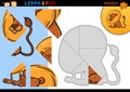 Cartoon lion puzzle game