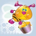 Cartoon little Bee