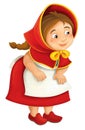 Cartoon little girl