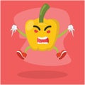 Cartoon live fruit character design vector