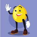 Cartoon live fruit character design vector