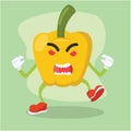 Cartoon live fruit character design vector