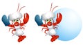 Cartoon Lobster Chef Royalty Free Stock Photo