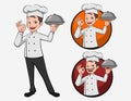 Cartoon logo chef illustration mascot 