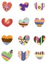 Cartoon love heart icon