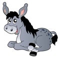 Cartoon lying donkey