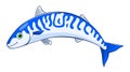 Cartoon mackerel