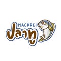 Cartoon Mackerel Vector on background.