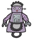 Cartoon maid robot Royalty Free Stock Photo