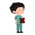 Cartoon Male Nurse Character vector Royalty Free Stock Photo