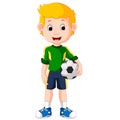 Cartoon male soccer Player