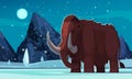 Cartoon Mammoth Illustration