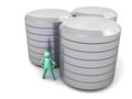 Cartoon man with hughe Data Canister Archive