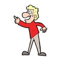 cartoon man pointing and laughing