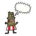 cartoon man in underpants Royalty Free Stock Photo