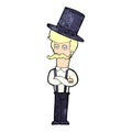 cartoon man wearing top hat Royalty Free Stock Photo
