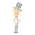 cartoon man wearing top hat Royalty Free Stock Photo