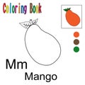 Cartoon Mango. vector illustration with a mango theme.