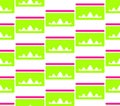 Cartoon math function graph, seamless vector pattern