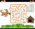 Cartoon maze or labyrinth game