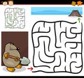 Cartoon maze or labyrinth game