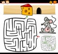 Cartoon maze or labyrinth game