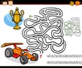 Cartoon maze or labyrinth game Royalty Free Stock Photo